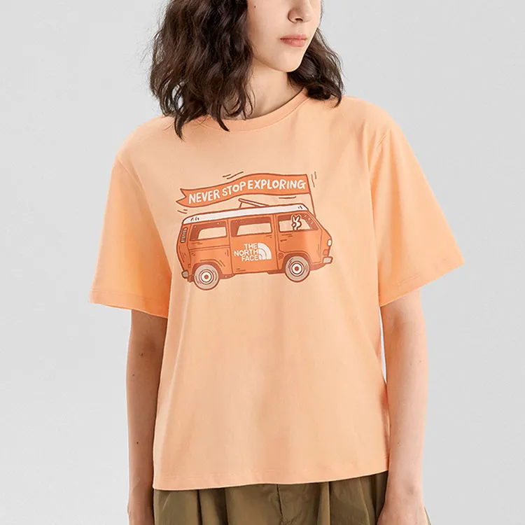 THE NORTH FACE SS22 Set in Sleeve T Shirt Women's Orange-2