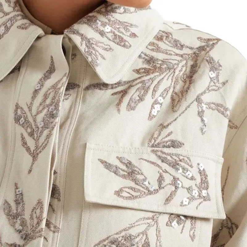 Brunello Cucinelli Flora Embroidered Jacket-4