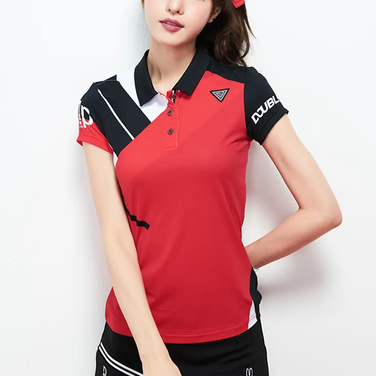 CORALIAN Polo Shirt Women's Red-3