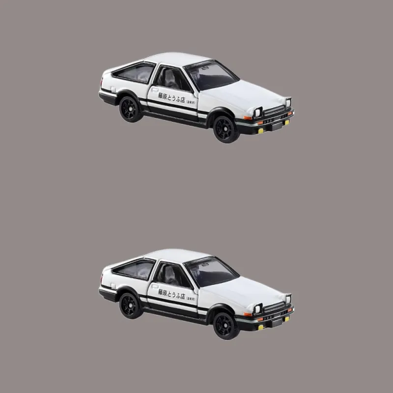 TAKARA TOMY Dream Tomica Head Text D AE86 Trueno White Assembled Models-3