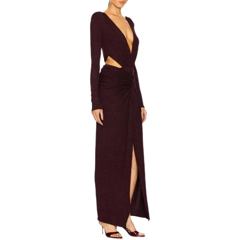 MILK BAOBAB Long Sleeved Dress Women's Brick Red-2