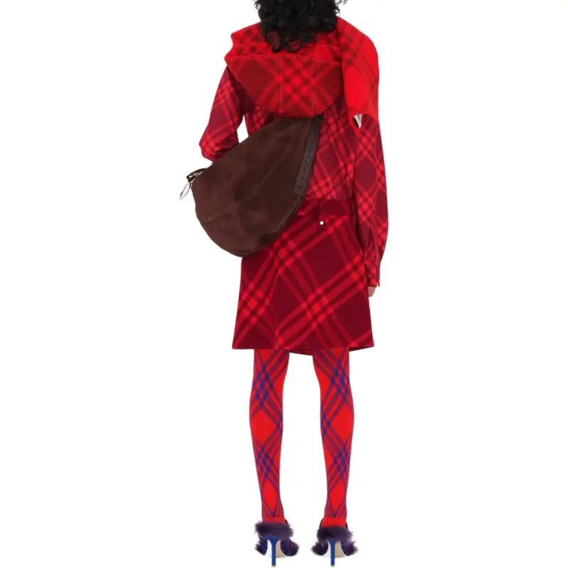 Burberry Plaid Pleated Mini Skirt-3