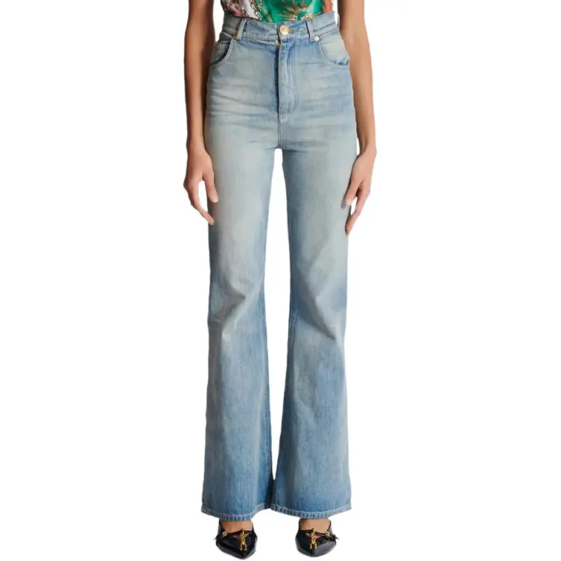 BALMAIN SS25 Jeans Women's Light Blue-1