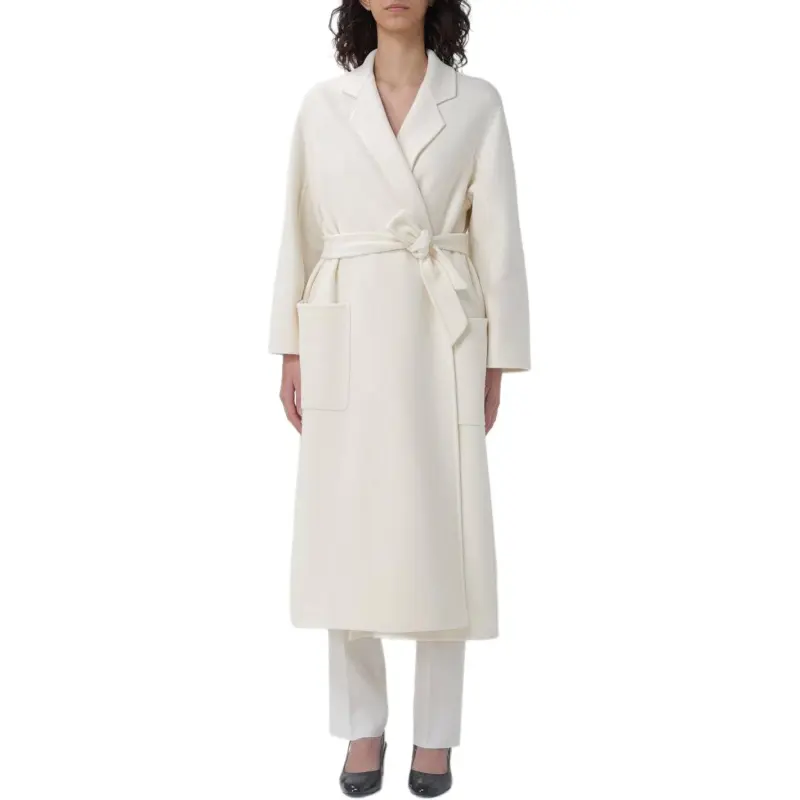 MaxMara Ludmilla Belted Long Sleeved Coat-2