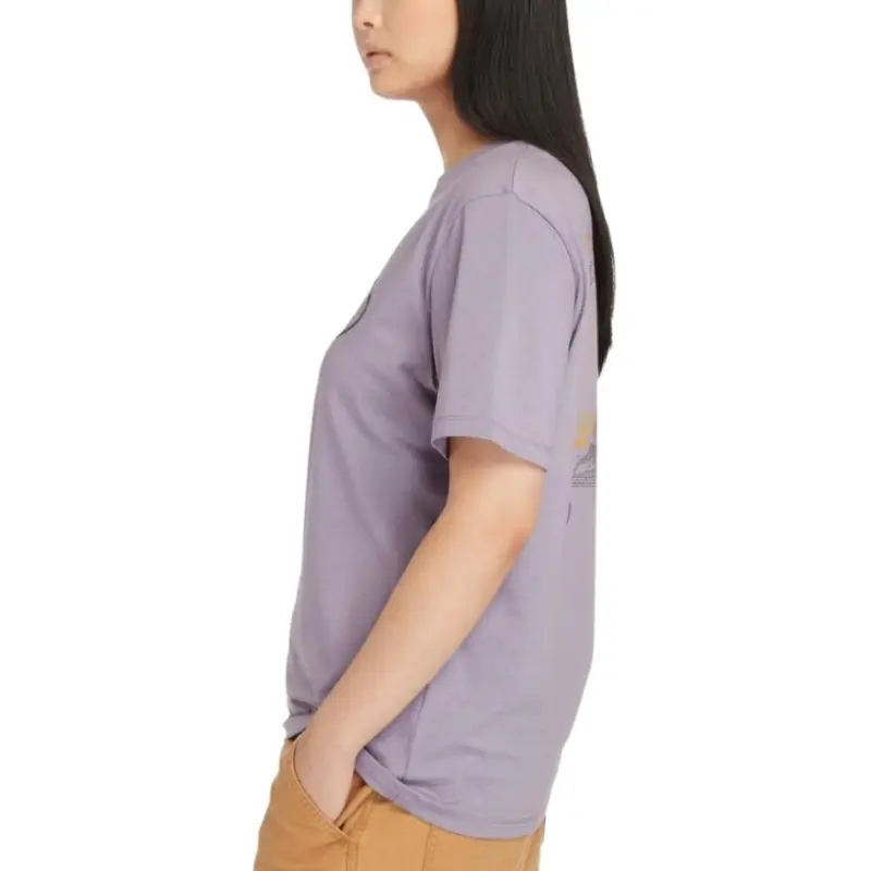 Timberland T Shirt Unisex Gray Purple-4
