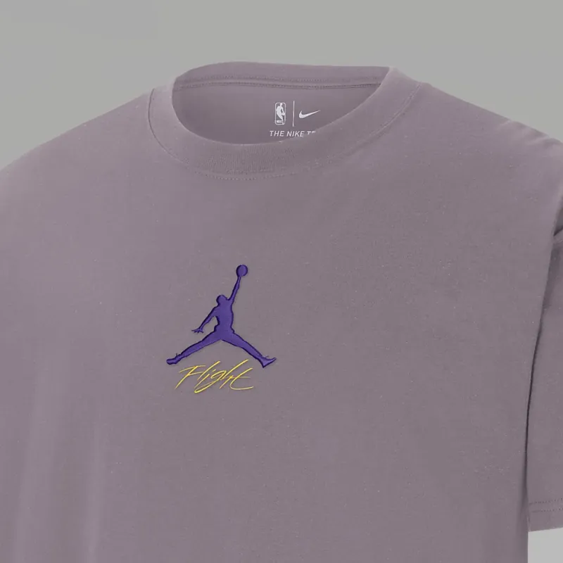 Jordan Los Angeles Lakers Courtside Statement Edition Men's Jordan Nba T Shirt-2