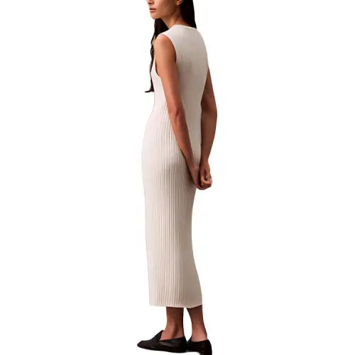 CALVIN KLEIN Sleeveless Dress Women's Cow Ivory