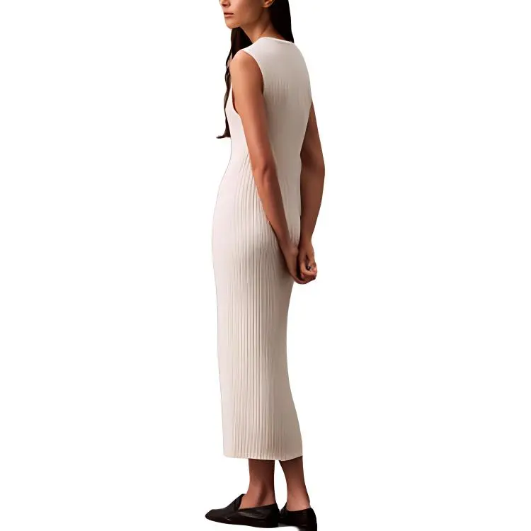 CALVIN KLEIN Sleeveless Dress Women's Cow Ivory-0