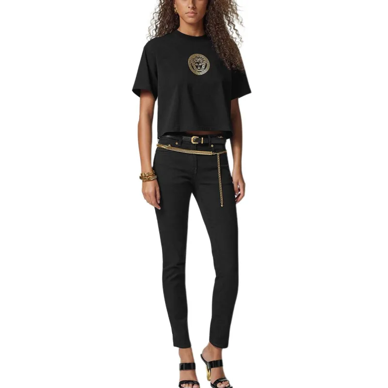VERSACE La Medusa '95 Mid Rise Jeans-1