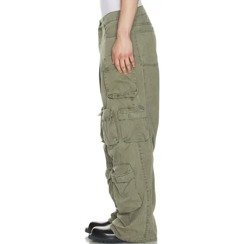 Jaded London Cargo Pants Unisex Green-4