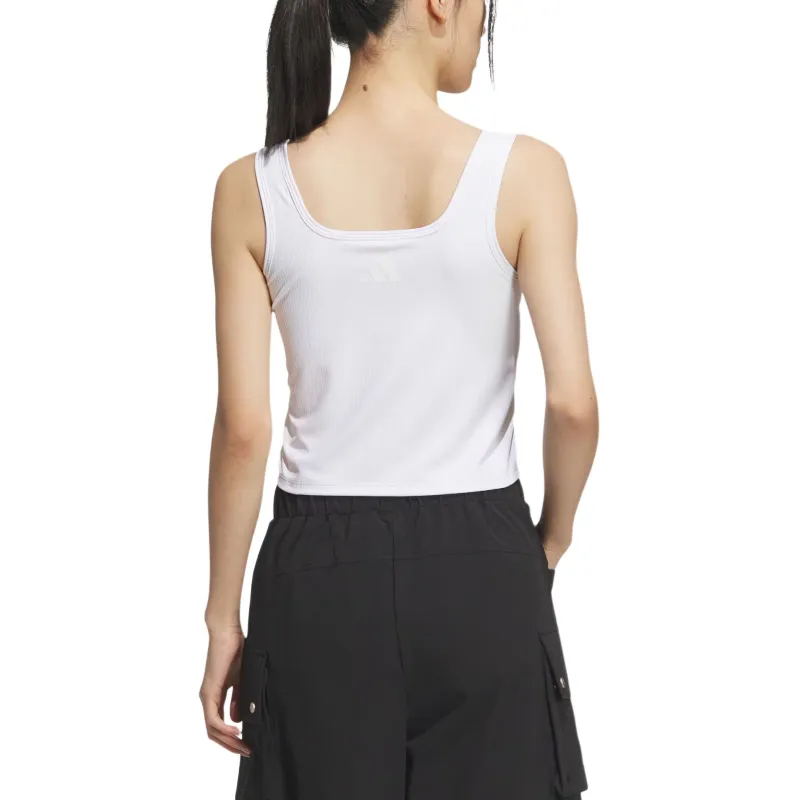 Adidas Sportswear SS25 RIB SLIM TANK TOP Sport Vests Women's White-2