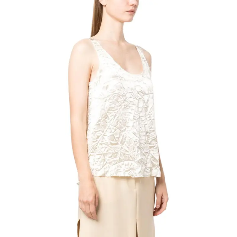 Lanvin Splitted Sleeveless Tank Top-4
