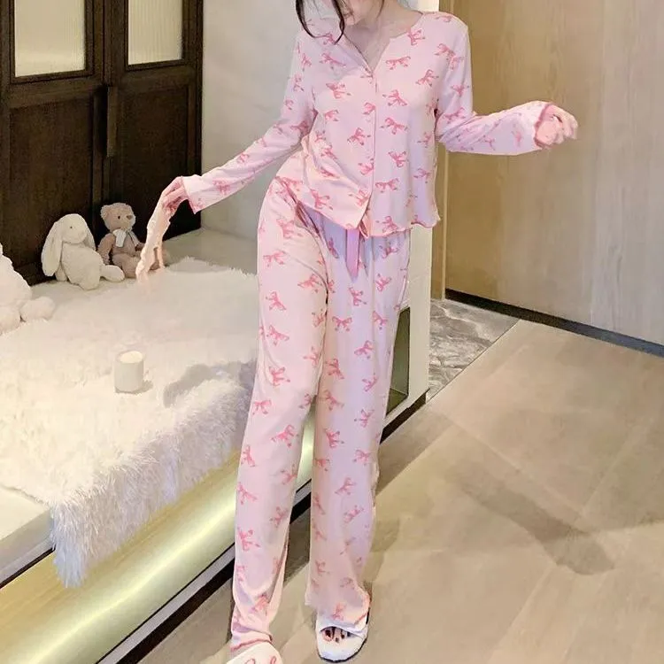 WANANNI Pajama Set Women's Cherry Blossom Pink-5