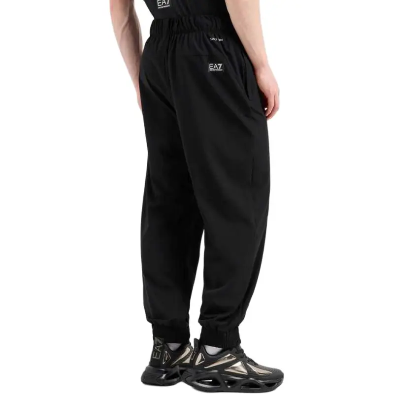 EMPORIO ARMANI EA7 SS25 Knitted Sweatpants Men's Black-3