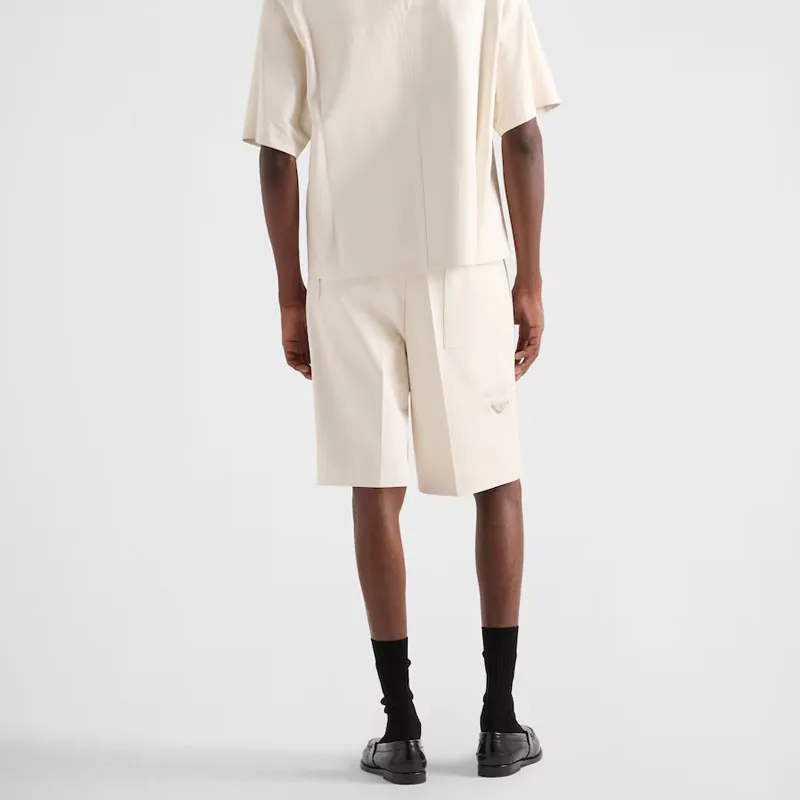 PRADA Leather Shorts-3