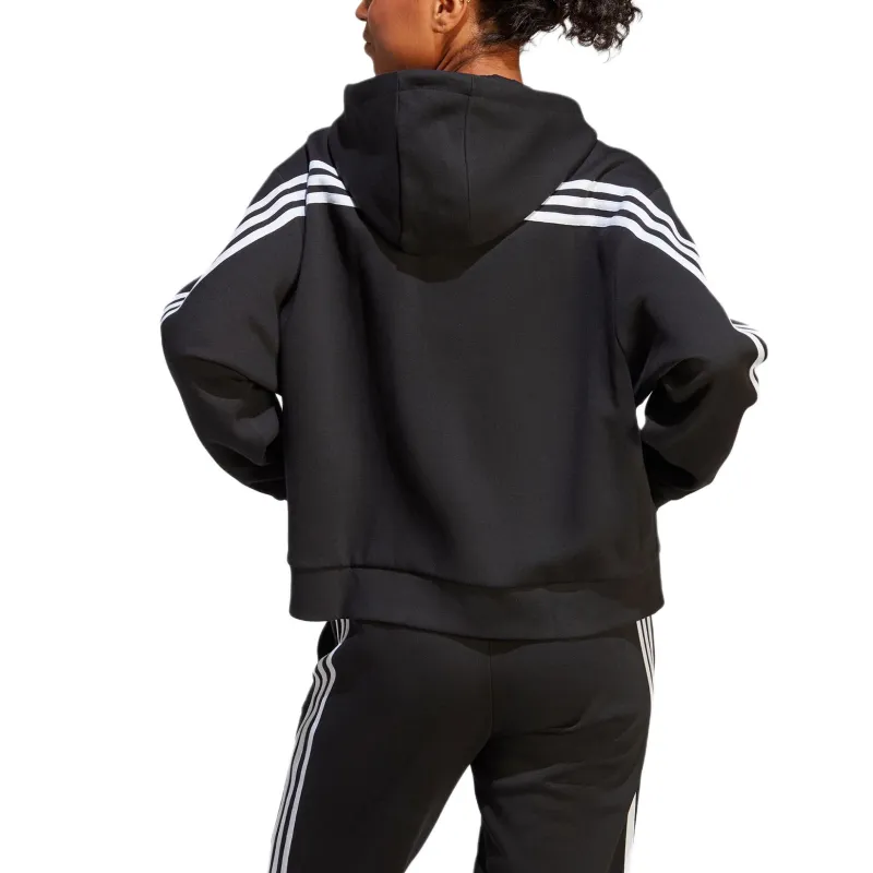 adidas Women's Future Icons 3-Stripes Full-Zip Hoodie Black-3