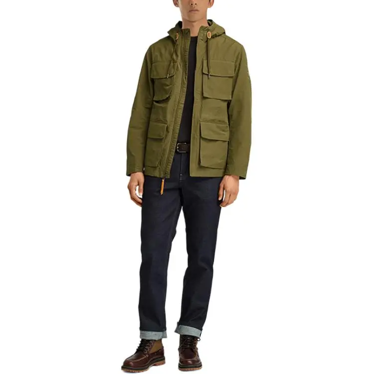 Timberland Puffer Jacket Men's Dark Olive Green-2