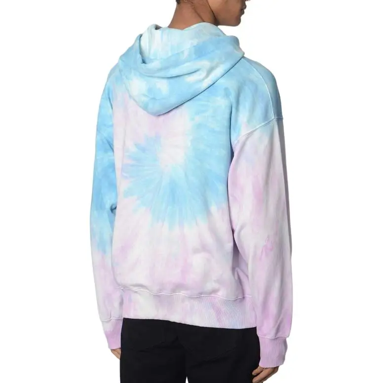 VERSACE Jeans Couture Tie Dye Barocco Printed Drawstring Hoodie-3