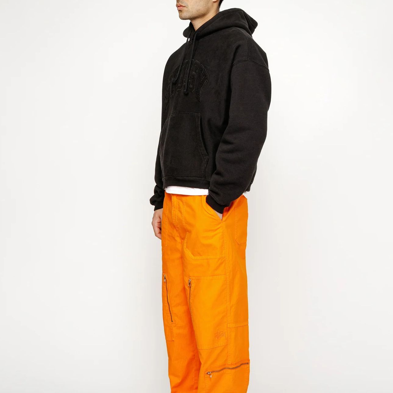 Stussy Embroidered Relaxed Hoodie Sand Yellow L - POIZON