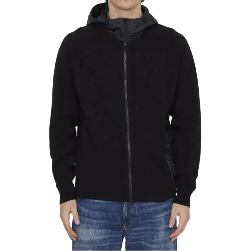 C.P.Company Logo Printed Zipped Fleece Hoodie-4