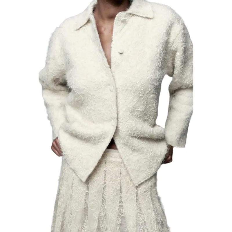 ZARA Jackets Coats Women's White-3