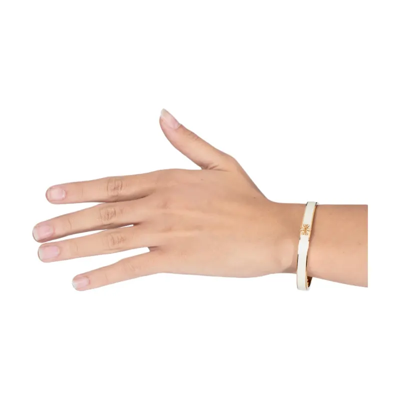 TORY BURCH Enamel Bangles Women's White-4