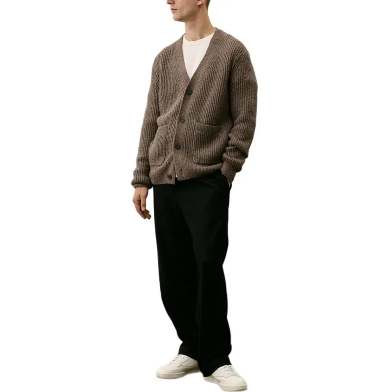 H&M Knitwear Men Brown-1