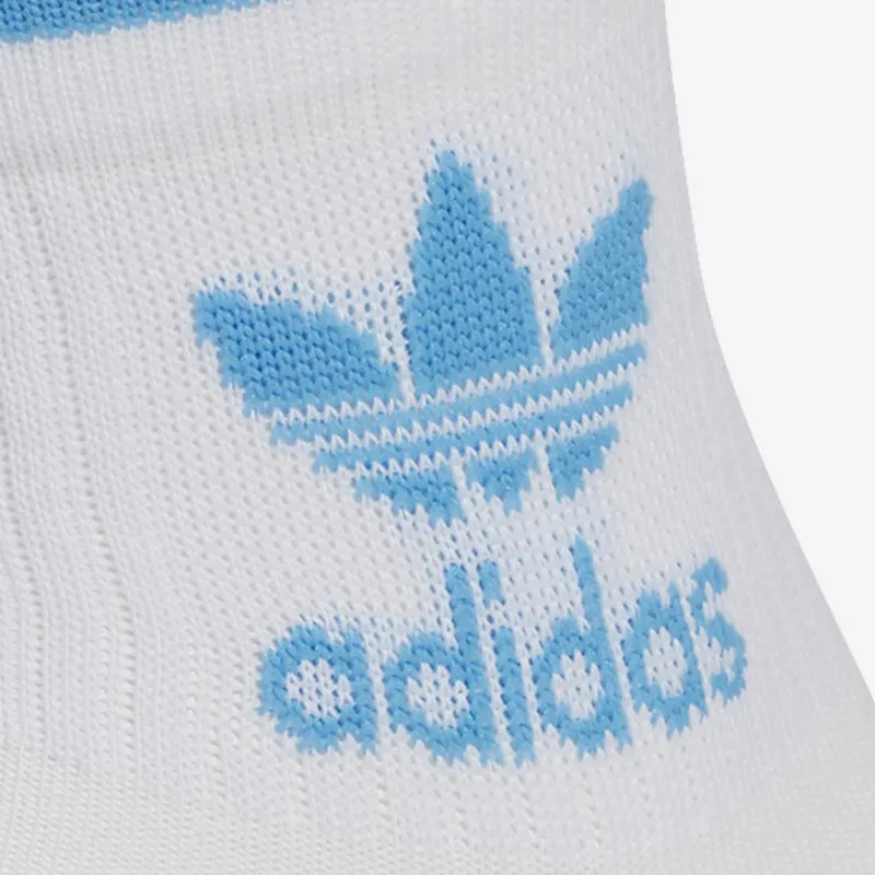 Adidas Originals Mid Calf Socks Unisex 3 Pack White/Blue-1