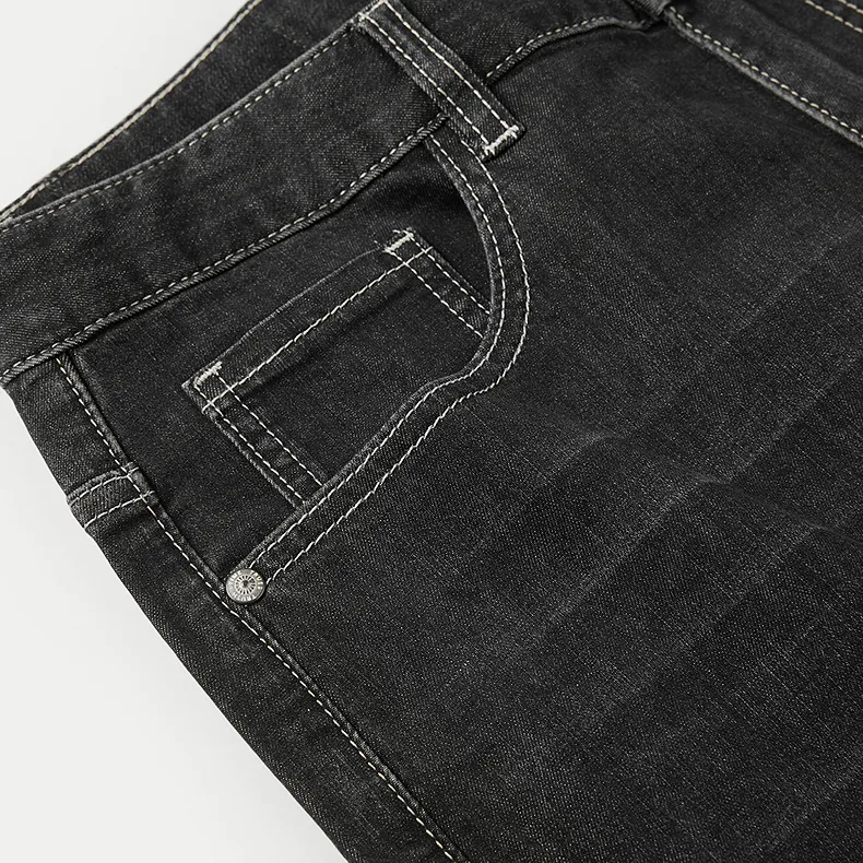 HLA Jeans Men Black Denim Gradient Dark 37-2