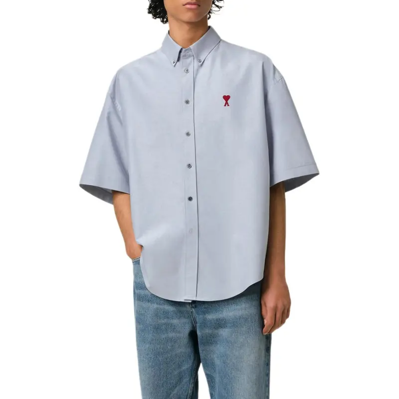 AMIPARIS Paris Ami De Coeur Logo Embroidered Shirt-1