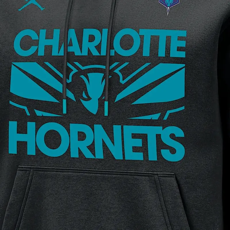 Jordan Charlotte Hornets Club Courtside Men's Nike Nba Pullover Hoodie-2