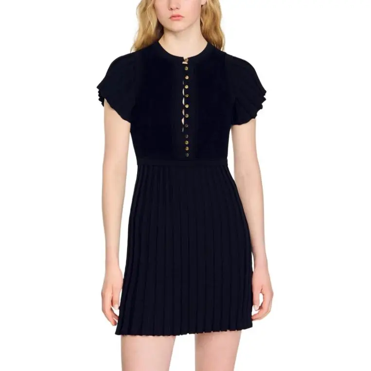 Sandro Knitted Mini Dress-3