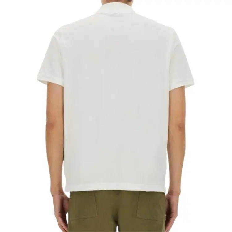 Moose Knuckles Logo Patch Straight Hem Polo Shirt-4