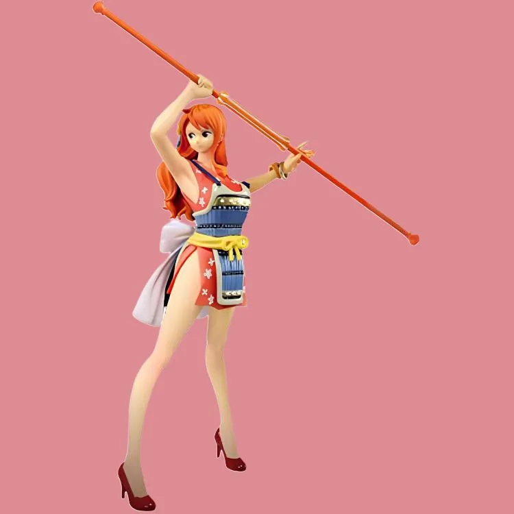 BANDAI Ichibansho One Piece Anniversary Nami Figure Orange-1