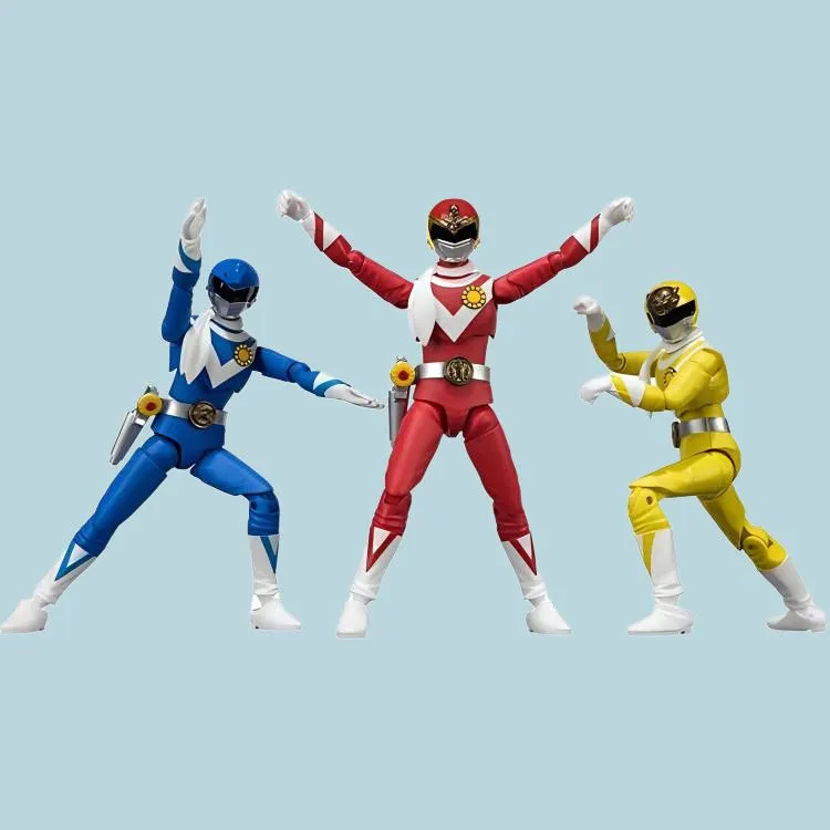 BANDAI Palm Power SHODO Edible SHODO SUPER Sun Team Sun Vulcan Action Figures 10cm-3