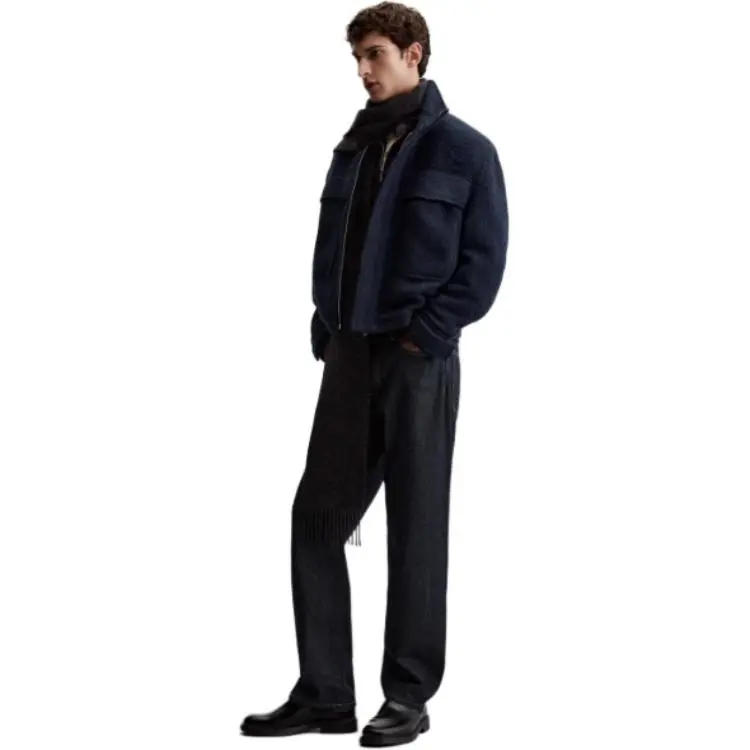 ZARA Jackets Coats Men's Dark Blue-3