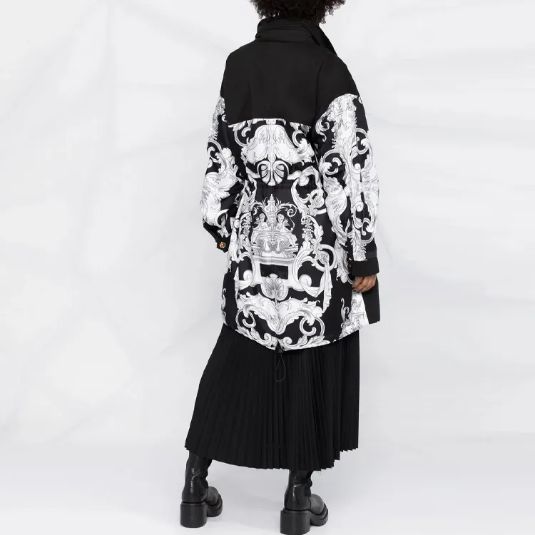 VERSACE SS23 Jackets Coats Women's Black-2