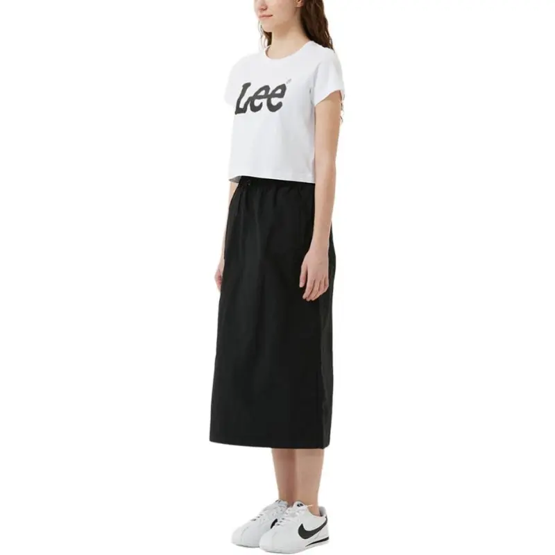 Lee Casual Long Skirts Women's Black-3
