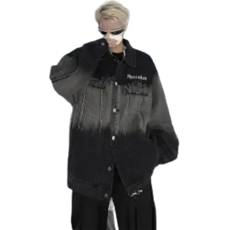 TESTUNG Denim Jackets Unisex-8