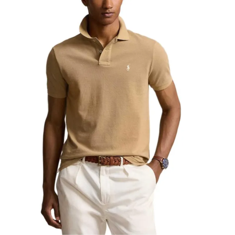 Polo Ralph Lauren SS25 Polo Shirt Men's Brown Yellow-2