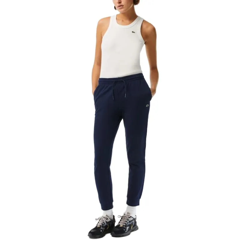 LACOSTE Casual Pants Women's Navy Blue-2