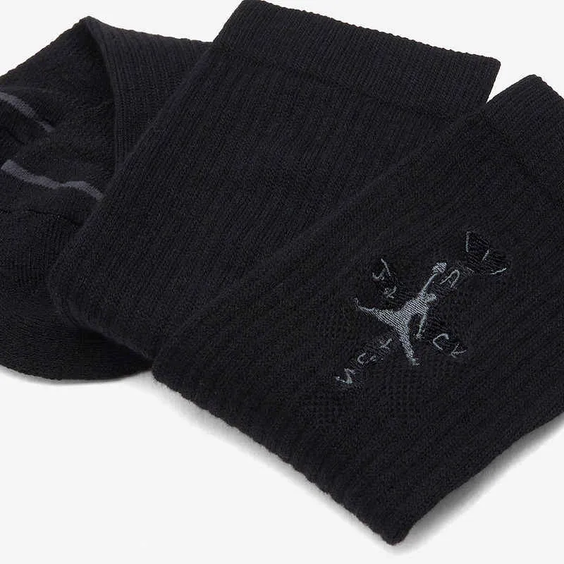 Jordan X Travis Scott Crew Sock Black-4