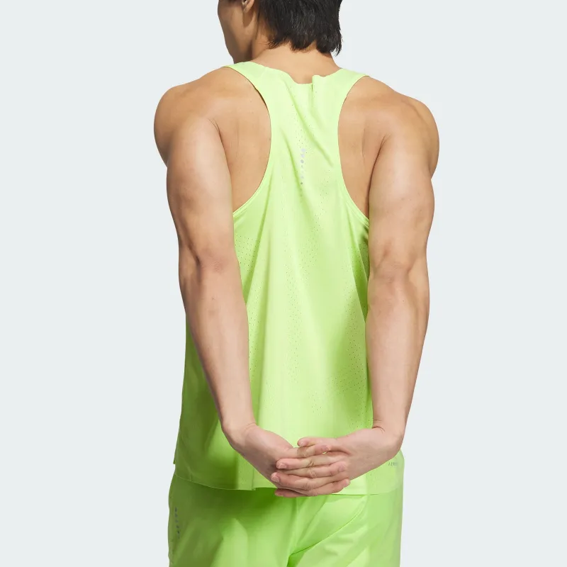 Adidas Tank Top Unisex Pulse Lime Green/Dark Silver Gray-2