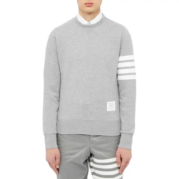 THOM BROWNE Engineered 4 Bar Crewneck Sweatshirt-4