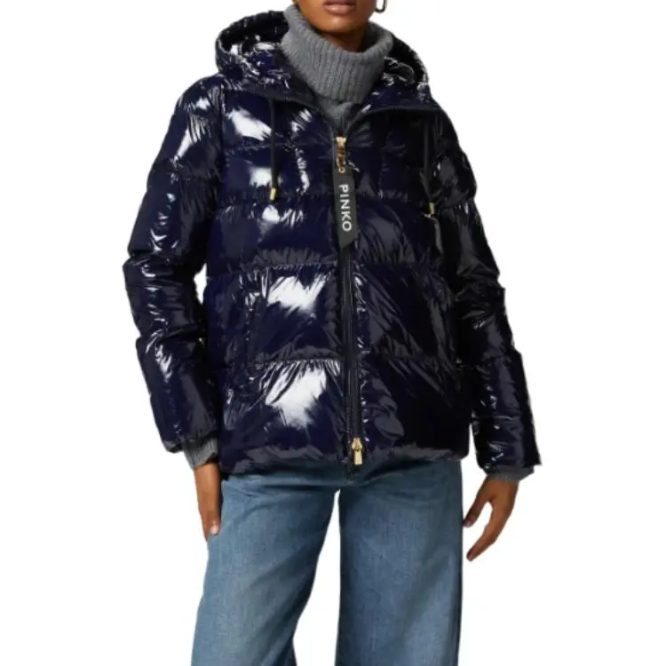 PINKO High Shine Hooded Puffer Jacket-4