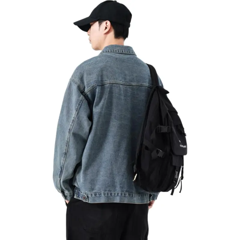 JASONWOOD Cowboy On The Run Denim Jacket Unisex Nostalgic Blue-2