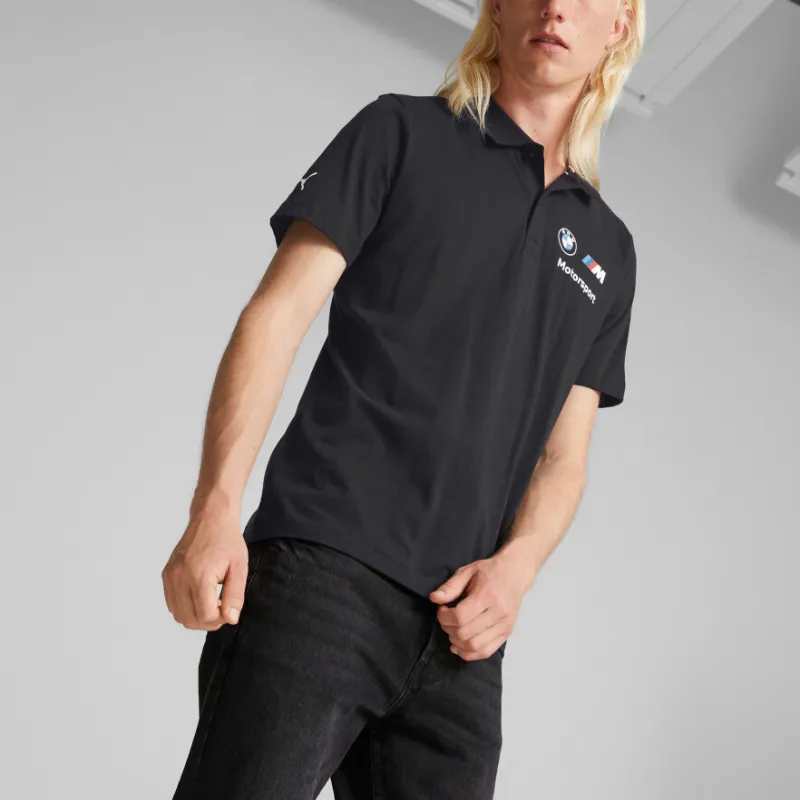 PUMA x BMW Collaboration Motorsport Essentials Polo Shirt Men's Black-3