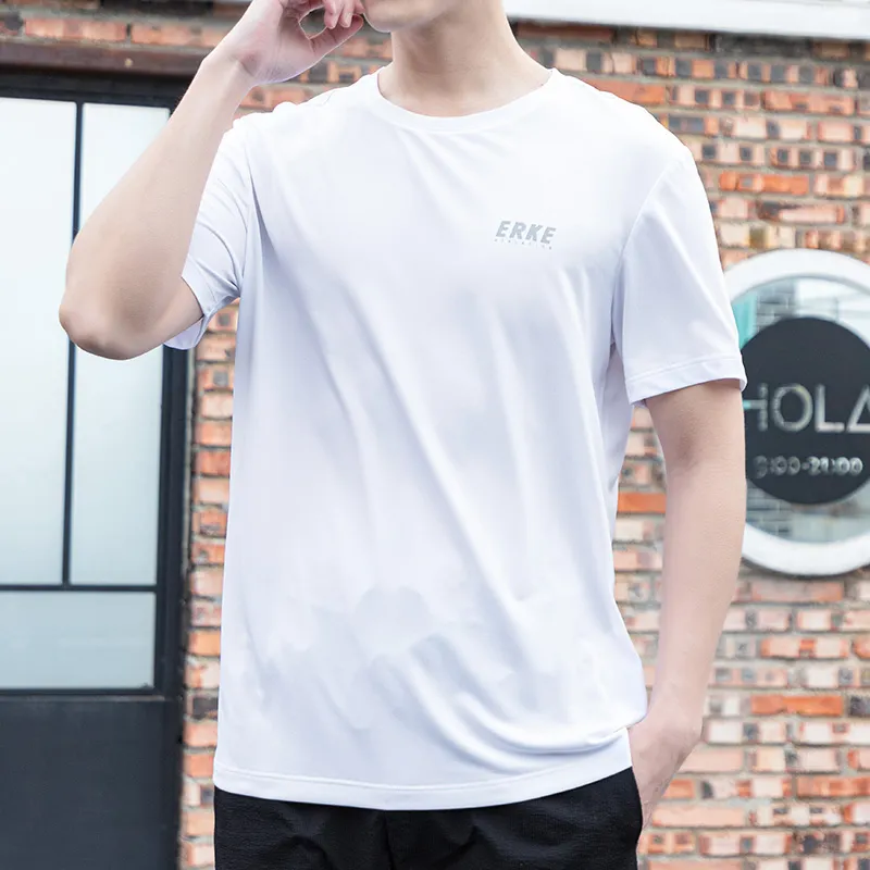 Erke T Shirts Men True White-4