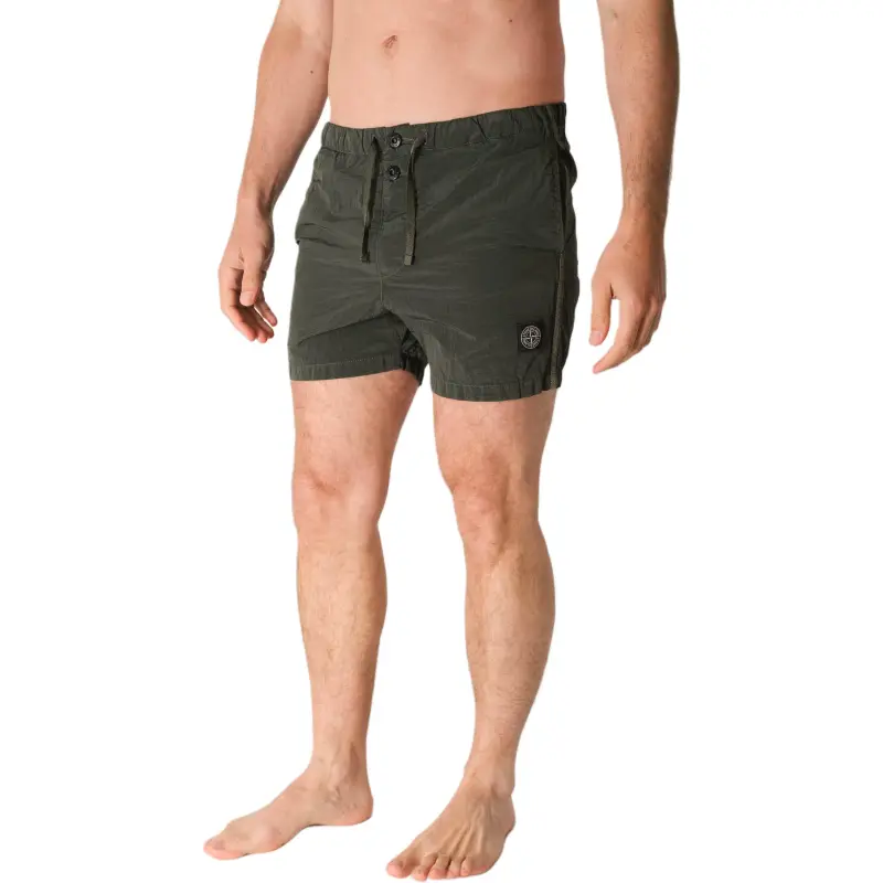 STONE ISLAND Compass Patch Mid Rise Swim Shorts-3