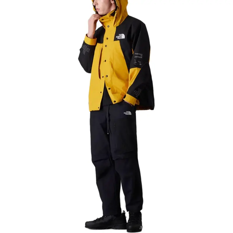 THE NORTH FACE Water Resistant Windproof Breathable Windbreaker Jacket Men's Yellow-3
